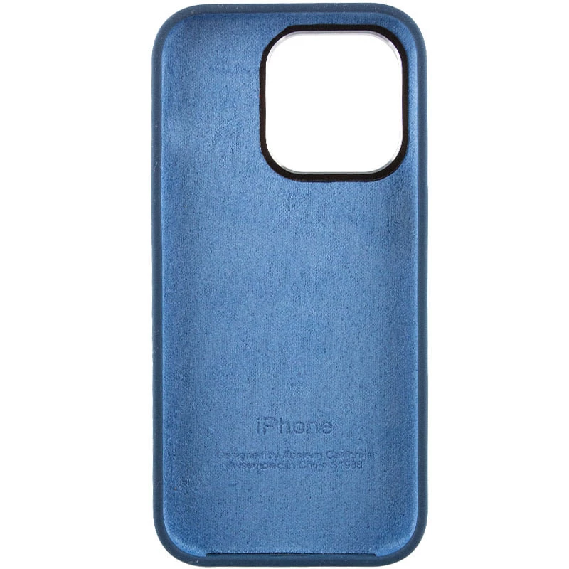 Чохол Silicone Case з металевими кнопками на Apple iPhone 13 Pro (6.1") – Синій / StromBlue. Фото 5 з 9