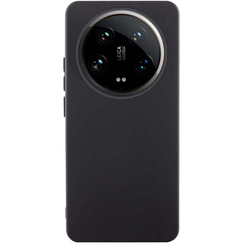 Чехол Silicone Case Lakshmi Premium на Xiaomi 14 Ultra – Черный / Black. Фото 1 из 4