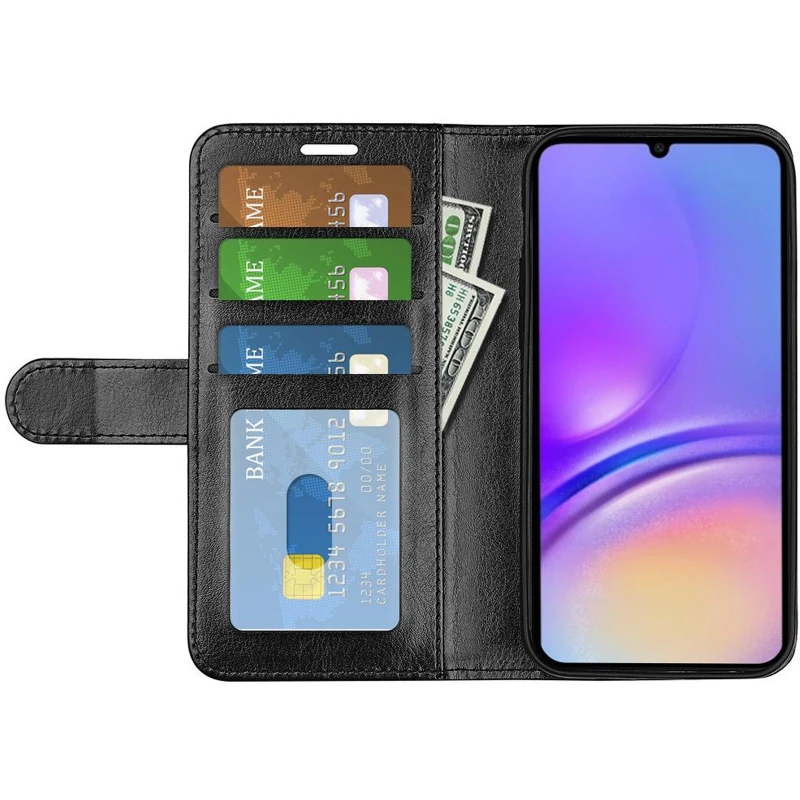 Шкіряний чохол-книжка Wallet Style для Samsung Galaxy A26 5G – Black. Фото 2 з 4