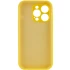 Чохол Silk Full Camera Protective (AA) NO LOGO для Apple iPhone 16 – Жовтий / Yellow. Фото 2 з 4