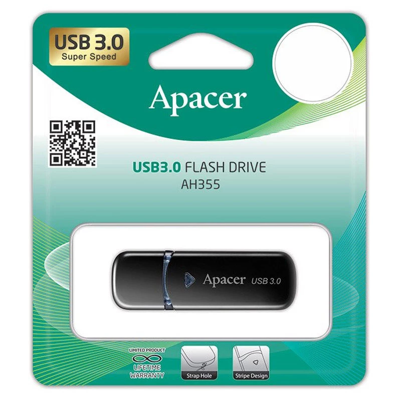 Флеш накопитель Apacer USB 3.2 AH355 32Gb – Black. Фото 4 из 5