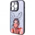 Стеклянный чехол Prisma Ladies на Apple iPhone 14 Pro Max (6.7") – Rabbit. Фото 4 из 6