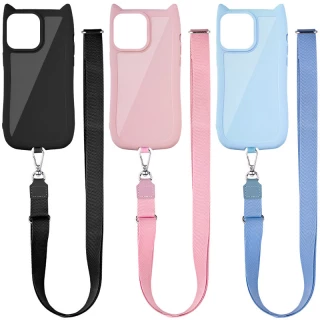Чехол Kitty with straps для Apple iPhone 16 фото 1 Чехол Kitty with straps для Apple iPhone 16 фото 1 из 2