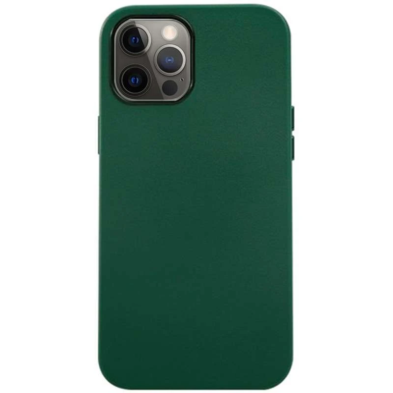 

Кожаный чехол K-Doo для Apple iPhone 12 (Зеленый), Зелений