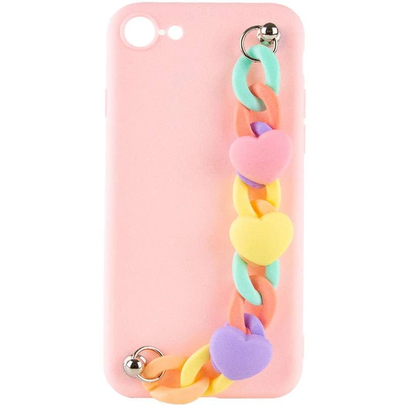 

Чохол Heart з ланцюгом на Apple iPhone 7 / 8 (4.7") (Pink Sand)