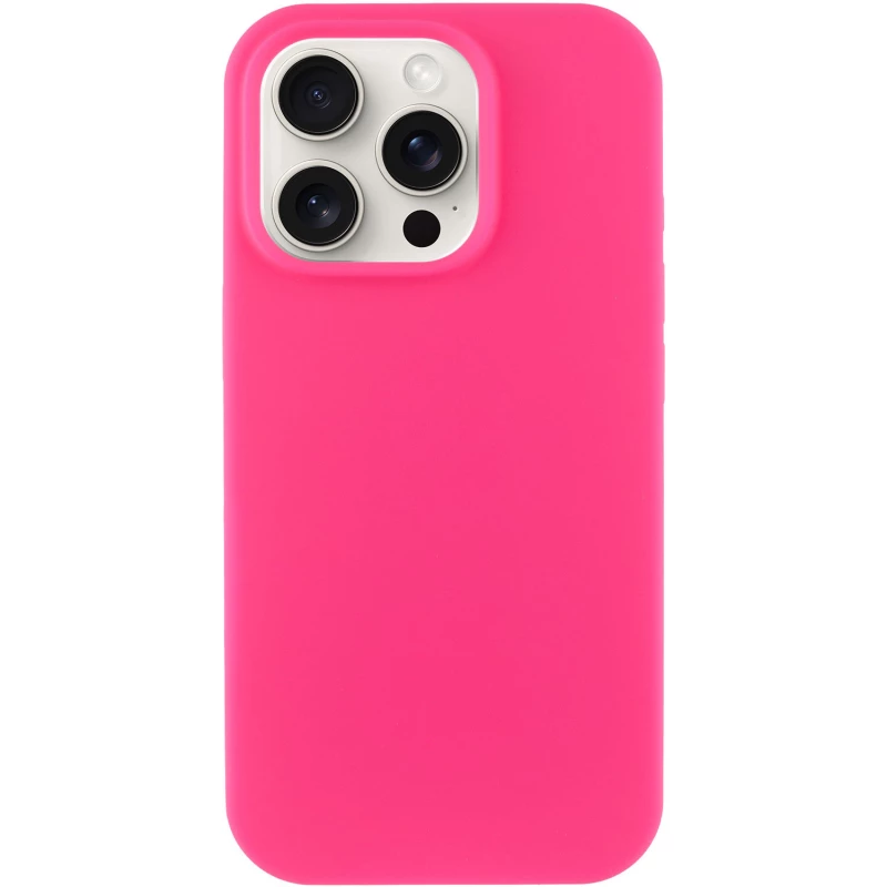 Чохол з закритим низом Silicone Case на Apple iPhone 13 Pro Max (6.7") – Рожевий / Barbie pink. Фото 1 з 6