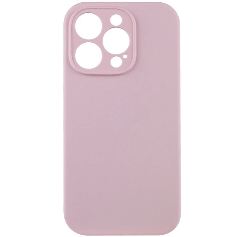 Чехол с закрытым низом Silicone Case для Apple iPhone 16 Pro – Розовый / Chalk Pink. Фото 2 из 15