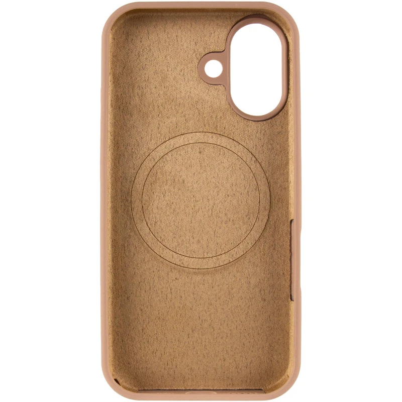 Чохол Silicone Case Full Protective (AA) V2 with MagSafe для Apple iPhone 17 (6.3") – Бежевий / Desert Gold. Фото 7 з 11