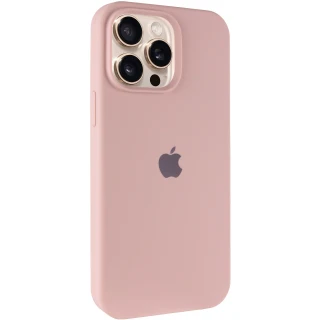 Чохол Silicone Case з закритим низом на Apple iPhone 14 Pro Max (6.7") — Рожевий / Pink Sand