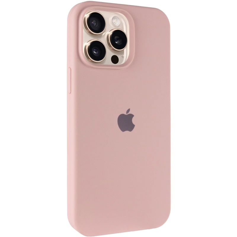 Чехол Silicone Case с закрытым низом для Apple iPhone 15 Pro (6.1") – Розовый / Pink Sand. Фото 2 из 8