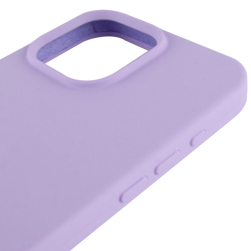 Чохол з закритим низом Silicone Case на Apple iPhone 16 Pro Max – Бузковий / Lilac. Фото 11 з 19