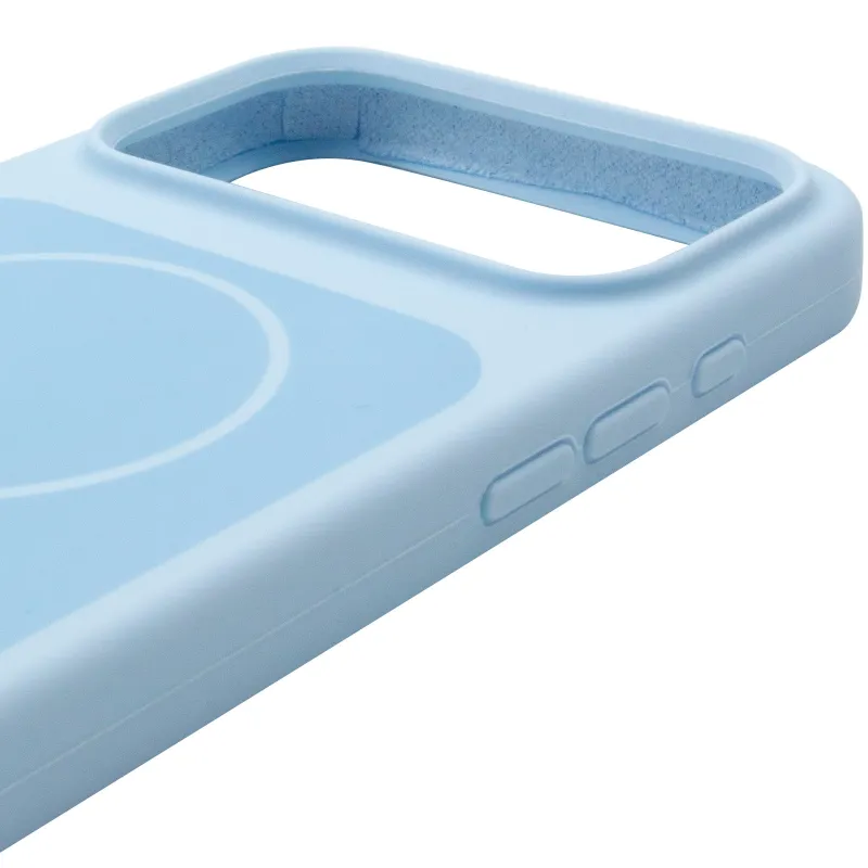 Чохол Silk Duo Color (AA) NO LOGO with Magnetic Fit для Apple iPhone 18 Pro – Sky Blue. Фото 4 з 5