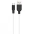 Дата кабель Hoco X21 Plus Silicone MicroUSB Cable (1m) – Чорний / Білий. Фото 1 з 6