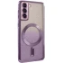 Чохол з блискітками, захисними лінзами на камеру та MagSafe на Samsung Galaxy S21 – Фіолетовий / Purple. Фото 3 з 11