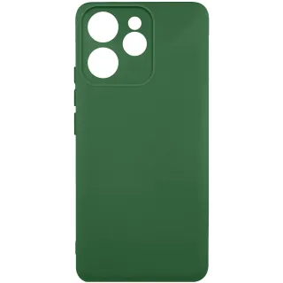 Цветной силиконовый чехол GETMAN с закрытой камерой на Oppo Reno 15 Pro — Зеленый / Dark green