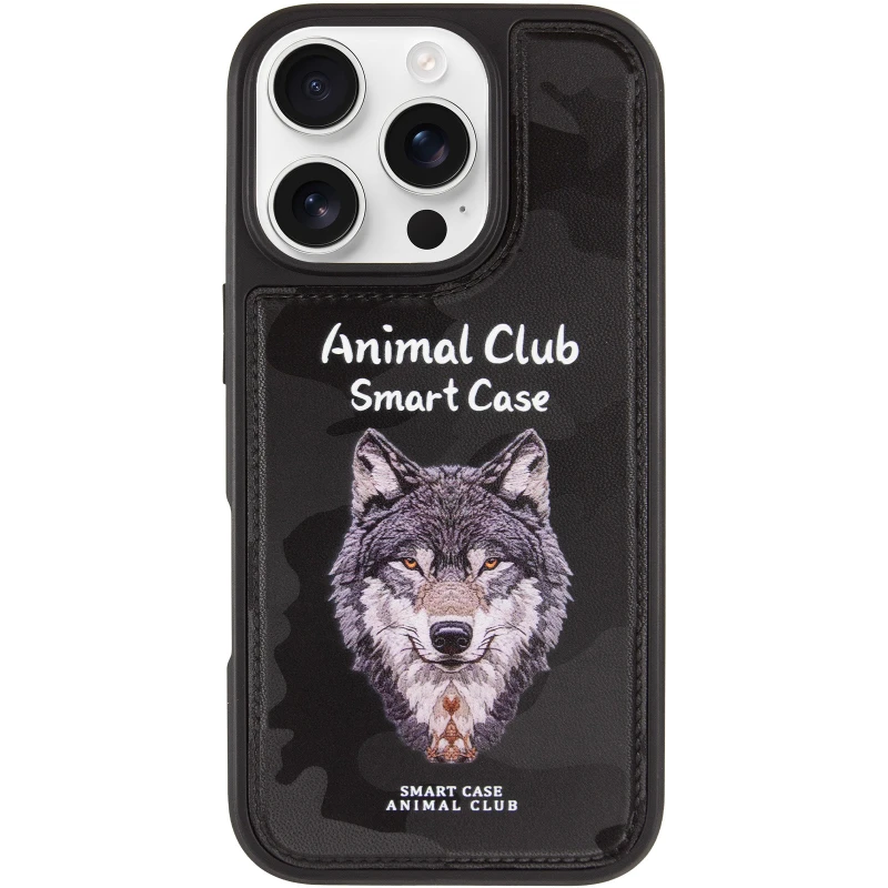 TPU+PC чохол Animal Club для Apple iPhone 16 Pro – Black. Фото 4 з 8