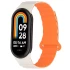 Ремінець Dual-color Magnetic для Xiaomi Mi Band 9/8 – White / Orange. Фото 2 з 9