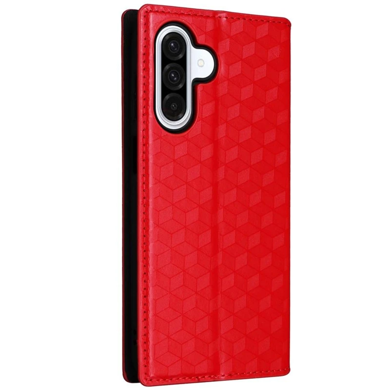 Кожаный чехол-книжка Rhombus Book для Samsung Galaxy A37 5G – Red. Фото 4 из 5