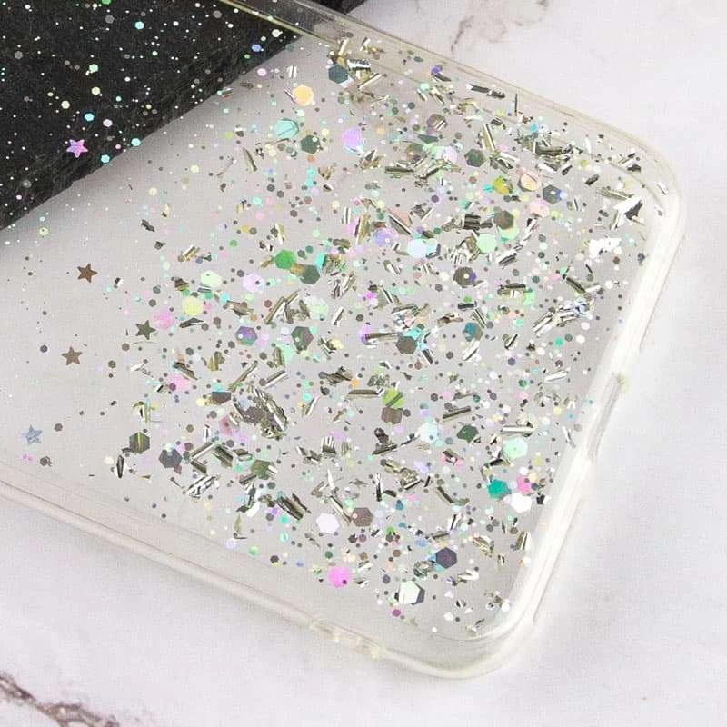 Чохол з блискітками та захистом камери на Apple iPhone 7 plus / 8 plus – Прозорий. Фото 3 з 3