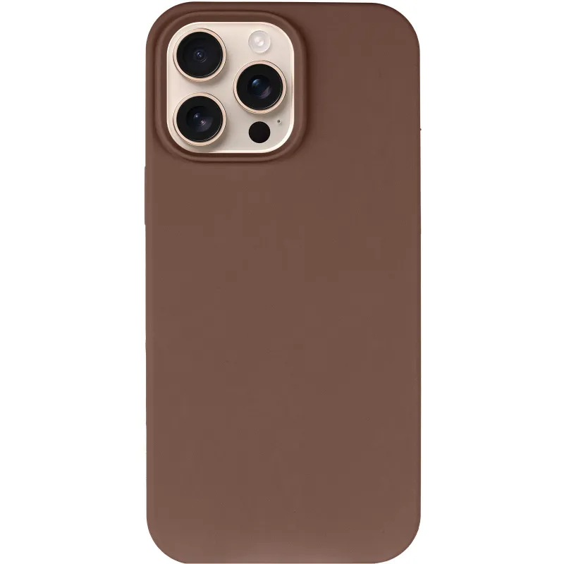 Чехол Silk Full Protective (AA) NO LOGO для Apple iPhone 16 Pro Max – Коричневый / Brown. Фото 3 из 6