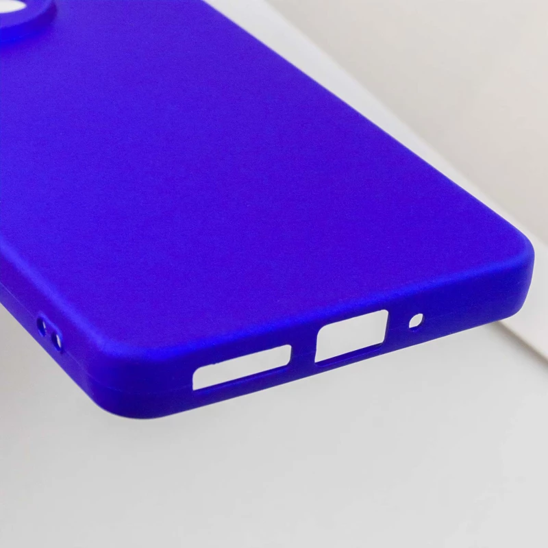 Чохол Silicone Case Lakshmi Plus з закритою камерою на Xiaomi Poco M6 Pro 4G – Синій / Iris. Фото 6 з 7