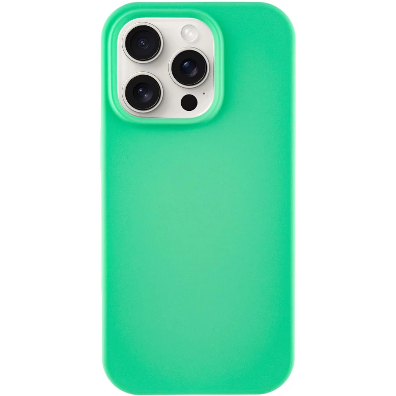 Чехол с закрытым низом Silicone Case для Apple iPhone 13 Pro Max (6.7") – Зеленый / Spearmint. Фото 2 из 5