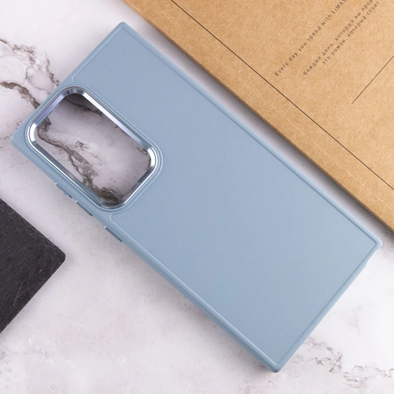 TPU чохол Bonbon з металевими кнопками на Samsung Galaxy S23 Ultra – Блакитний / Mist blue. Фото 8 з 10