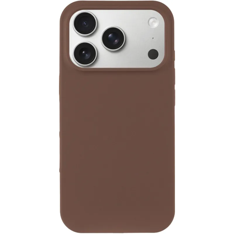 Чохол Silk (AA) NO LOGO with Magnetic Fit для Apple iPhone 17 Pro (6.3") – Коричневий / Brown. Фото 3 з 6