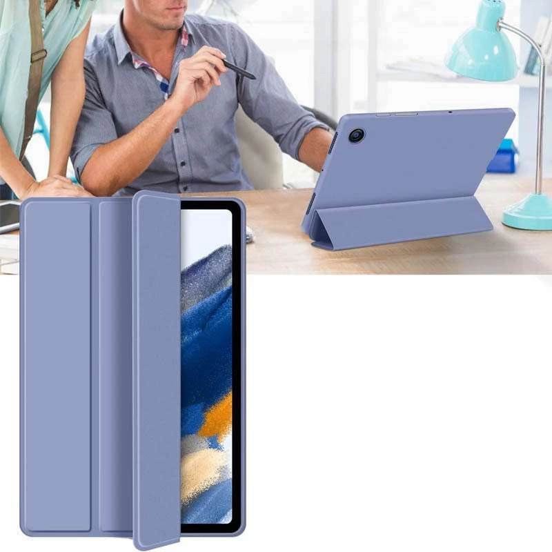 Чохол-книжка з роз'ємом для стилуса на Samsung Galaxy Tab A8 10.5" (2021) – Бузковий / Dasheen. Фото 4 з 10