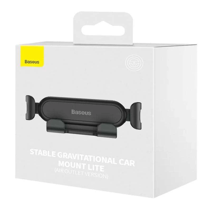 Автотримач Baseus Stable Gravitational Car Mount Lite (Air Outlet Version) – Чорний. Фото 6 з 8