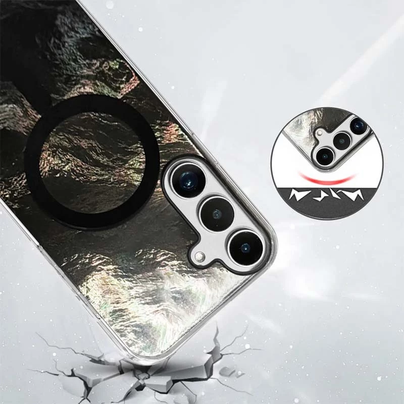 Силіконовий чохол Shiny Mountain (MagFit) для Samsung Galaxy S25 – Black. Фото 2 з 3