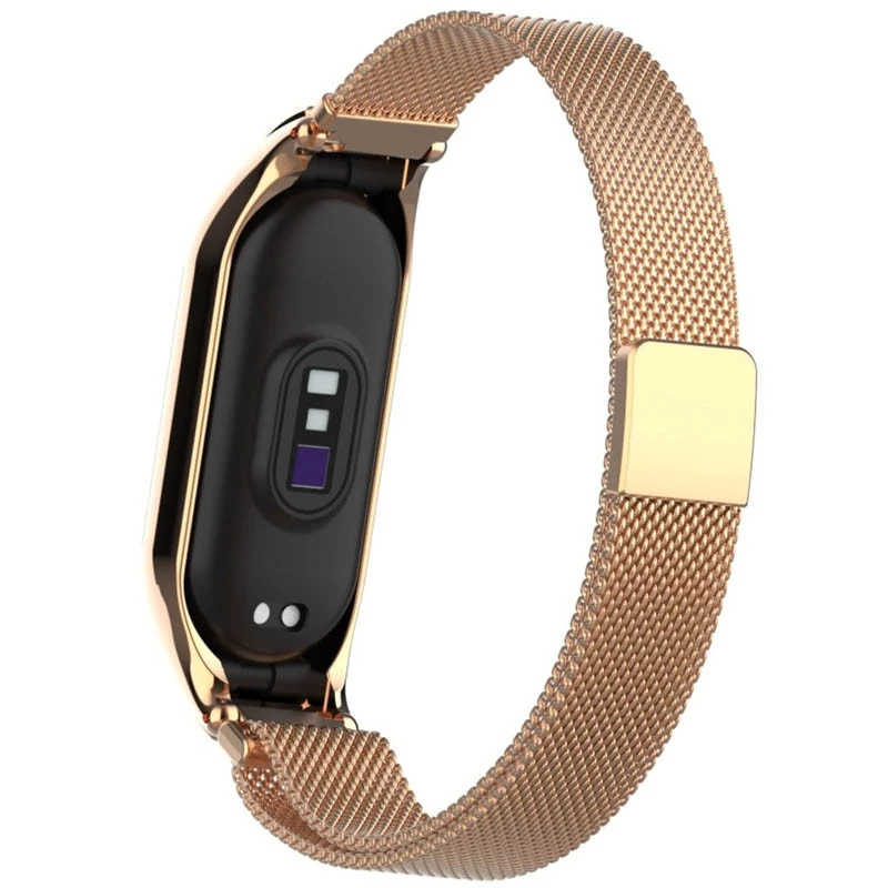Ремешок Milanese Loop Design для Xiaomi Mi Band 3/4 – Rose Gold. Фото 3 из 6