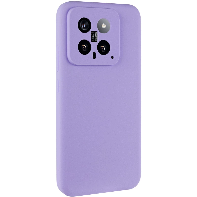 Чохол Silicone Case Lakshmi Plus з закритою камерою на Xiaomi 14 – Бузковий / Dasheen. Фото 2 з 11