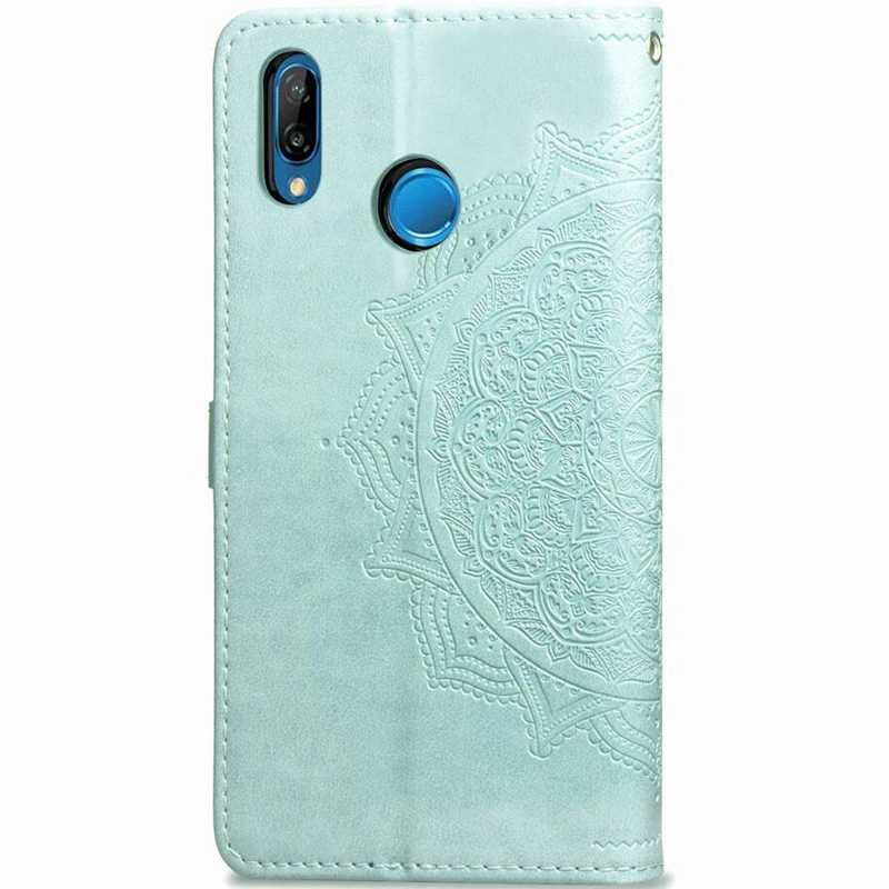 Шкіряний чохол-книжка Art Case з візитницею для Huawei P Smart+ (nova 3i) – Бірюзовий. Фото 4 з 8