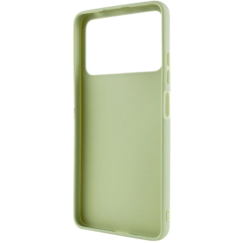 Кольоровий силіконовий чохол на Xiaomi Poco X4 Pro 5G – Фісташковий. Фото 6 з 7