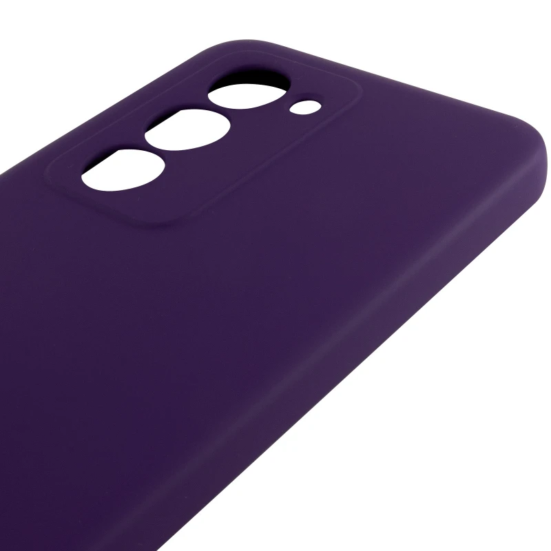 Цветной силиконовый чехол GETMAN с закрытой камерой на Xiaomi Redmi 15 (Global) – Фиолетовый / Purple. Фото 6 из 7