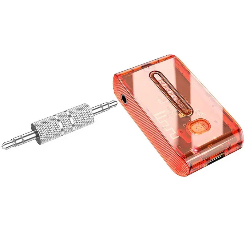 Bluetooth аудіо ресивер BOROFONE BC46 Gratified Transparent – Білий. Фото 2 з 3