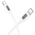 Дата кабель Borofone BX114 Structure Type-C to Type-C 60W (1m) – White. Фото 3 из 4