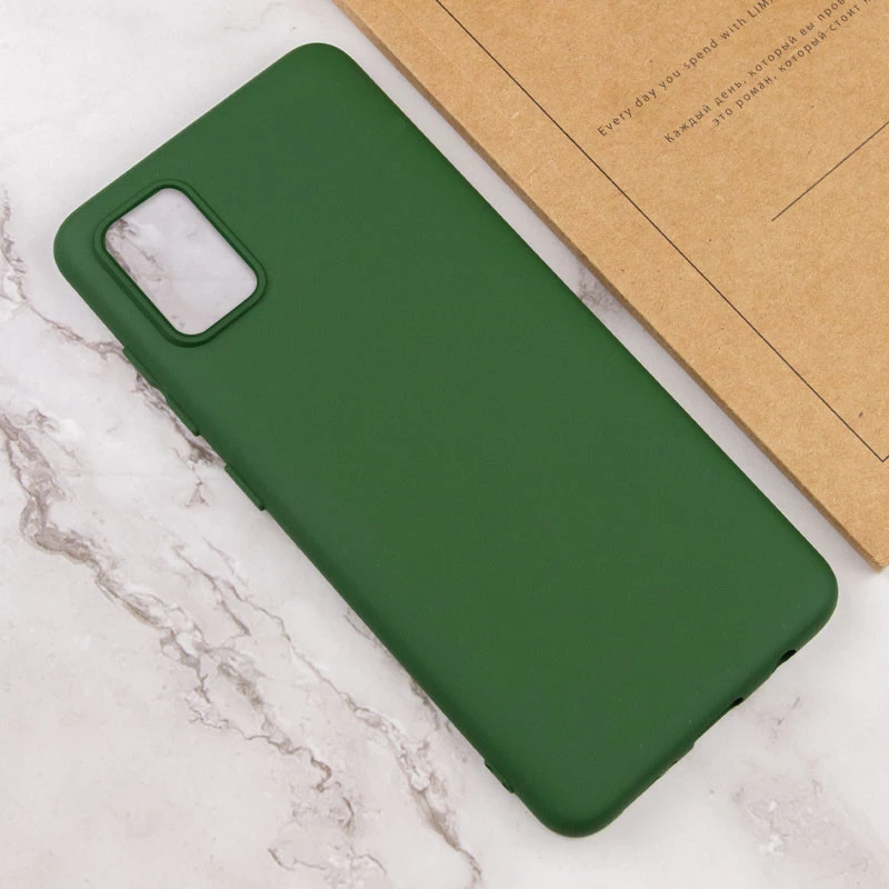 Чохол Silicone Case Lakshmi Elit на Samsung Galaxy A71 – Зелений / Dark green. Фото 4 з 4