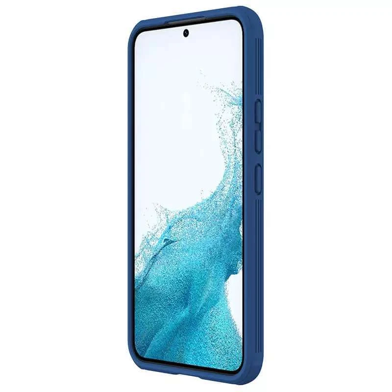 Карбована накладка Nillkin зі шторкою для камери на Samsung Galaxy A54 5G – Синій / Blue. Фото 4 з 6