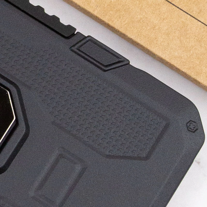 Противоударный чехол Military с подставкой-кольцом для Xiaomi Redmi 9C – Черный. Фото 8 из 8