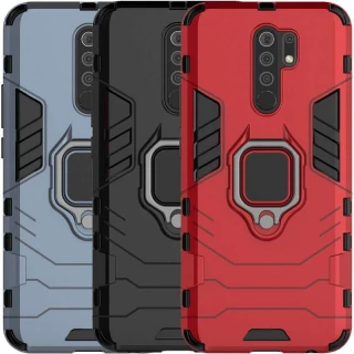 Протиударний чохол Transformer з кільцем на Xiaomi Redmi 9 фото 1 з 1