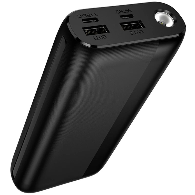 Портативний ЗП Power Bank Borofone BJ86 Victoria 20000 mAh – Black. Фото 2 з 6