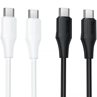 Дата кабель Hoco X124 Bien silicone Type-C to Type-C 60W (1m) фото 1 з 1