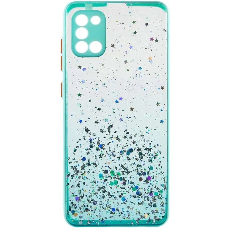 

Чохол з блискітками та захистом камери на Samsung Galaxy A31 (Бірюзовий)