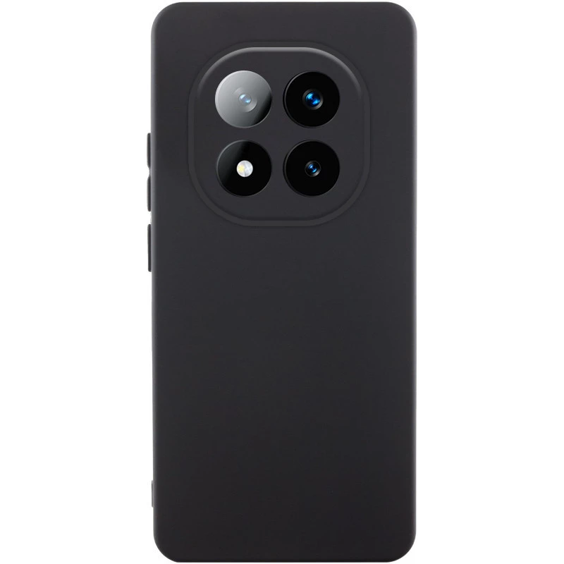 Чохол Silicone Case Lakshmi Premium з закритою камерою на Xiaomi Poco C71 – Чорний / Black. Фото 1 з 3