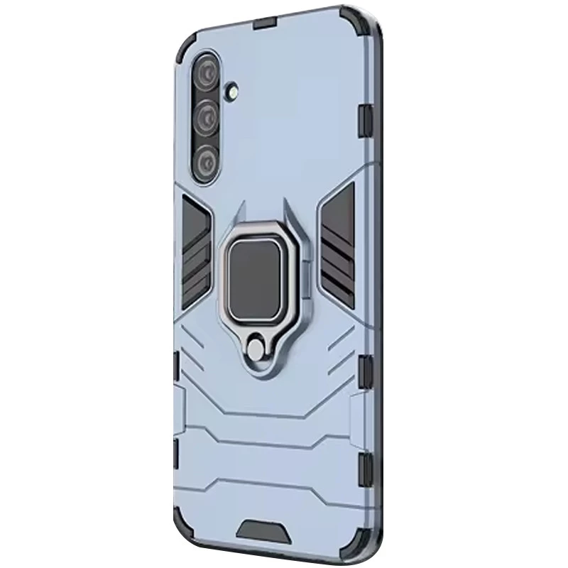 Протиударний чохол Transformer з кільцем на Samsung Galaxy A25 5G – Сірий / Metal slate. Фото 5 з 6