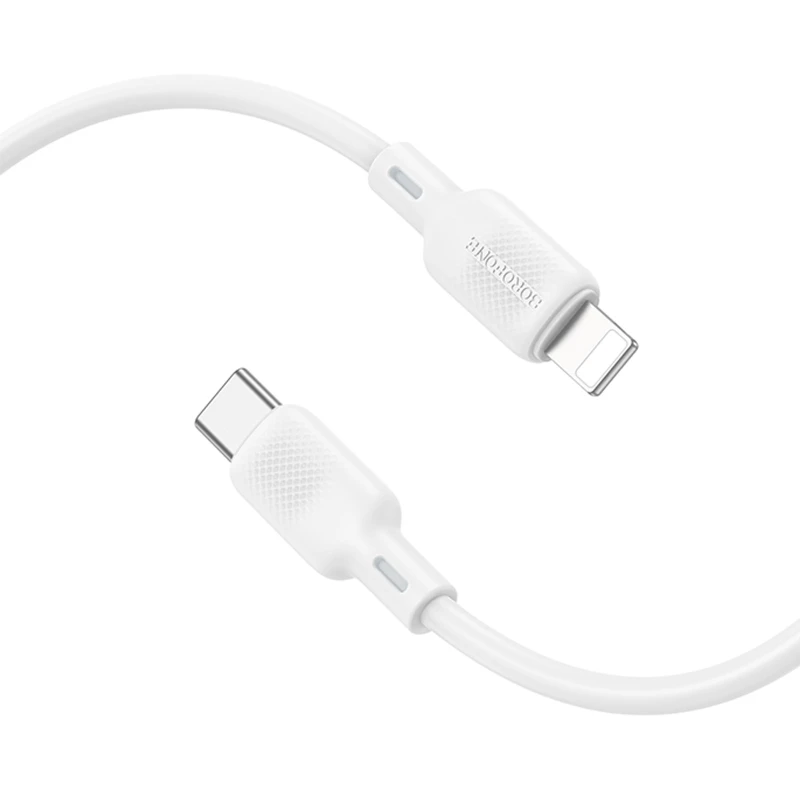 Дата кабель Borofone BX113 Lenny Type-C to Lightning 27W (1m) – White. Фото 2 из 4