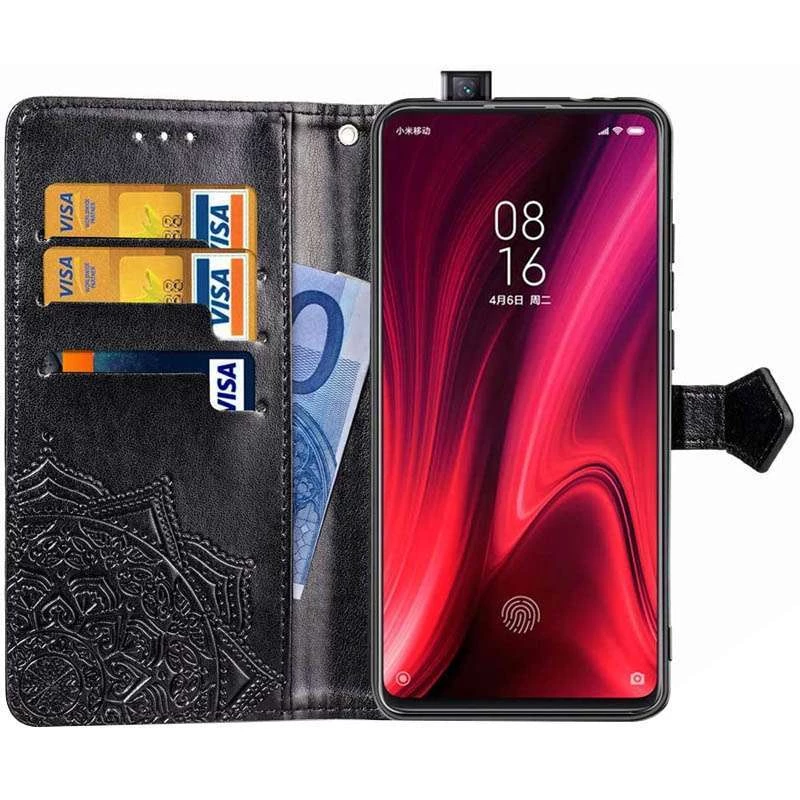 Шкіряний чохол-книжка Art Case з візитницею для Xiaomi Redmi K20 / K20 Pro / Mi9T / Mi9T Pro – Чорний. Фото 3 з 6