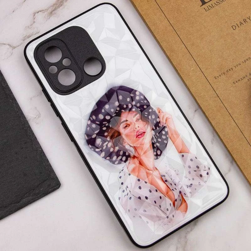 Скляний чохол Prisma Ladies на Xiaomi Redmi 12C / Poco C55 – Girl in a hat. Фото 5 з 7